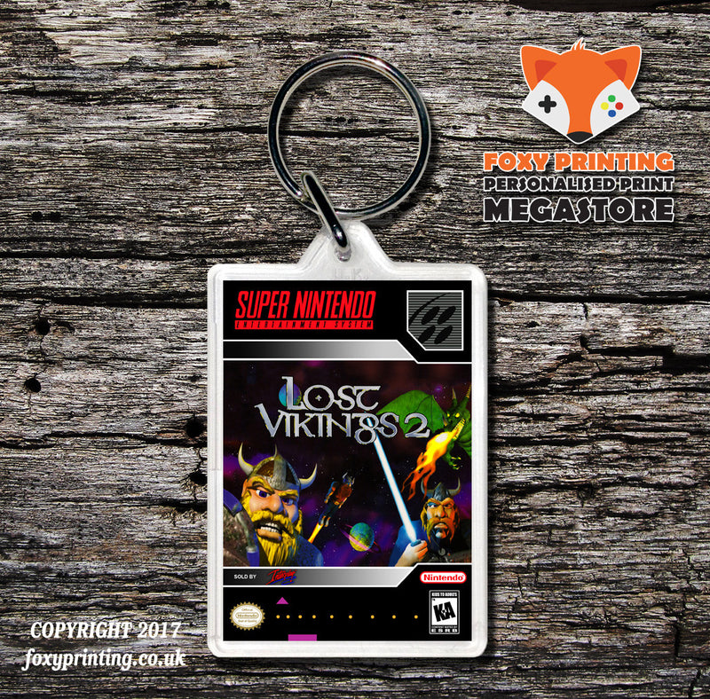 Lost Vikings 2 Game Inspired Retro Gaming Keyring