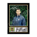 Louis Deacon 1 Limited Edition Rugby Player Signed Print - Rugby