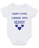 Loves Cuddles With Mummy2 Baby Grow Bodysuit