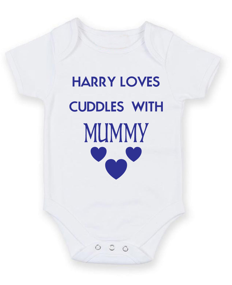 Loves Cuddles With Mummy2 Baby Grow Bodysuit