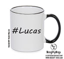 Personalised Your CUSTOM Name Lucas Printed Mug