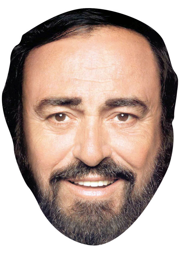 Luciano Pavarotti Face Mask – Fancy Dress Cardboard Costume Mask
