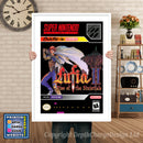 Lufia II Super Nintendo GAME INSPIRED THEME Retro Gaming Poster A4 A3 A2 Or A1