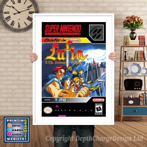 Lufia Super Nintendo Game Inspired Theme Retro Gaming Poster