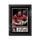 Luke Charteris 2 Limited Edition Rugby Player Signed Print - Rugby
