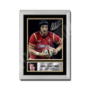 Luke Charteris 2 Limited Edition Rugby Player Signed Print - Rugby