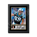 Luke Kuechly 1 Limited Edition Football Signed Print - American Footballer