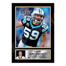 Luke Kuechly 1 Limited Edition Football Signed Print - American Footballer