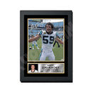 Luke Kuechly 2 Limited Edition Football Signed Print - American Footballer