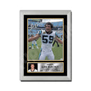 Luke Kuechly 2 Limited Edition Football Signed Print - American Footballer