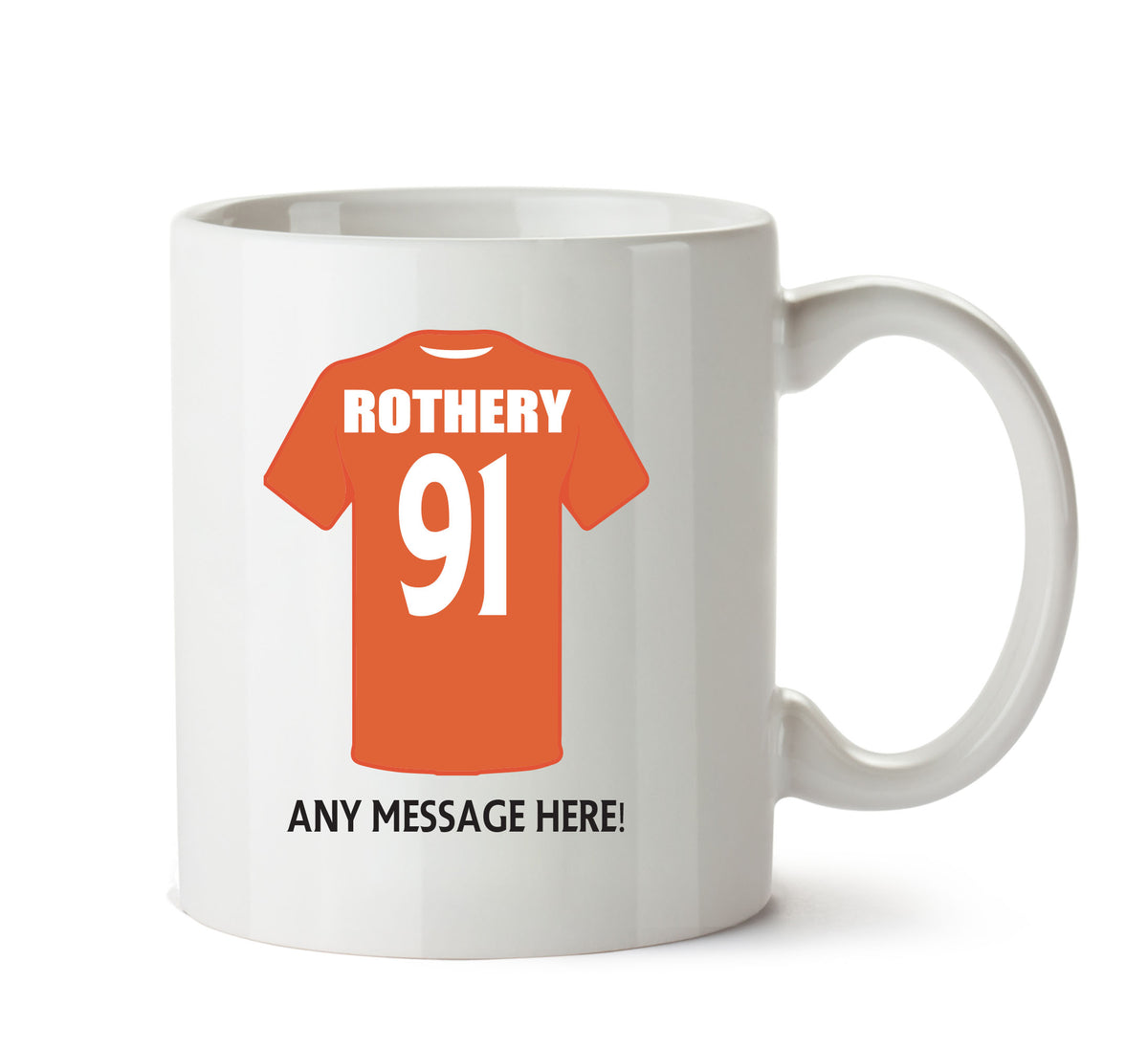 Luton Town INSPIRED Football Team Mug Personalised Mug – printed mug product image 1