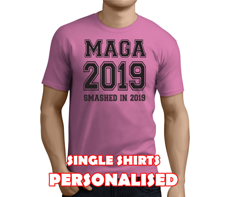 Magaluf Smashed Colour Custom Stag T-Shirt - Any Name - Party Tee