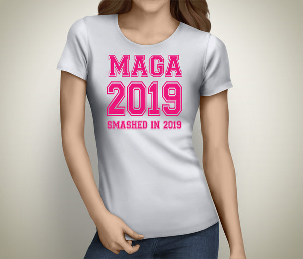 Magaluf Smashed Pink Custom Hen T-Shirt - Any Name - Party Tee