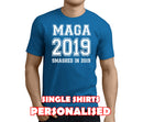 Magaluf Smashed White Custom Stag T-Shirt - Any Name - Party Tee