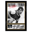 MALCOLM MACDONALD 2 Limited Edition Football Player Signed Print - Football