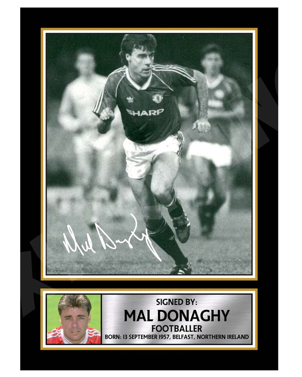 MAL DONAGHY (1) Football Player Printed Signature Print