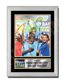 MANCHESTER CITY SQUAD SIGNED 2011 2012 (1) Limited Edition Football Player Signed Print - Football