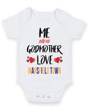 Me and My Godmother Love MANSFIELD TOWN Personalised FOOTBALL TEAM Baby Grow