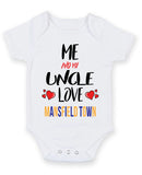 Me and My Uncle Love MANSFIELD TOWN Personalised FOOTBALL TEAM Baby Grow