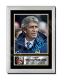 MANUEL PELLEGRINI 2 Limited Edition Football Player Signed Print - Football