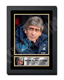 MANUEL PELLEGRINI (1) Limited Edition Football Player Signed Print - Football