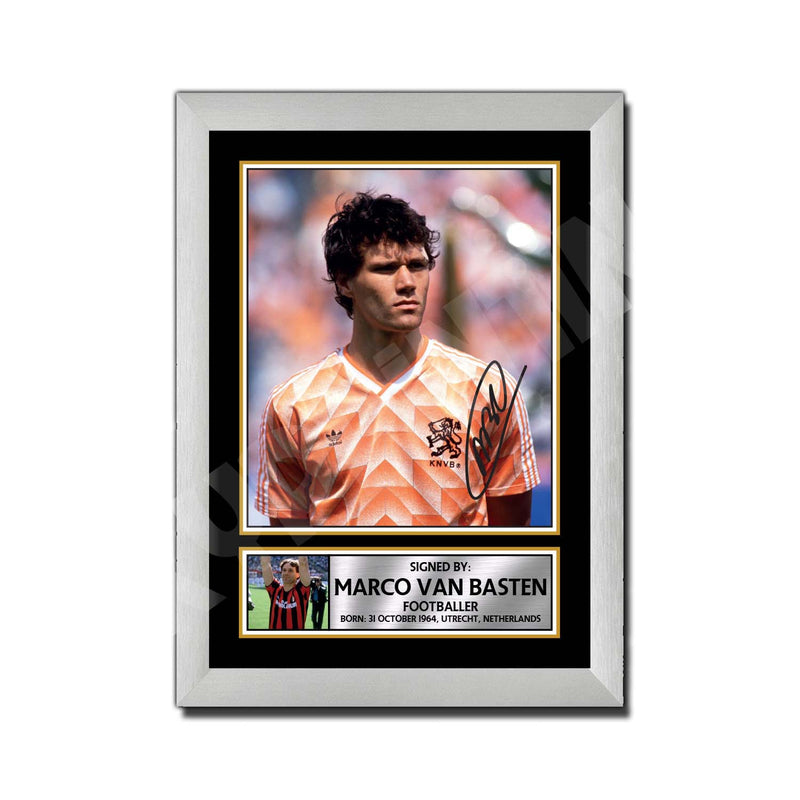 MARCO VAN 2 Limited Edition Football Player Signed Print - Football