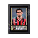 MARCO VAN (1) Limited Edition Football Player Signed Print - Football