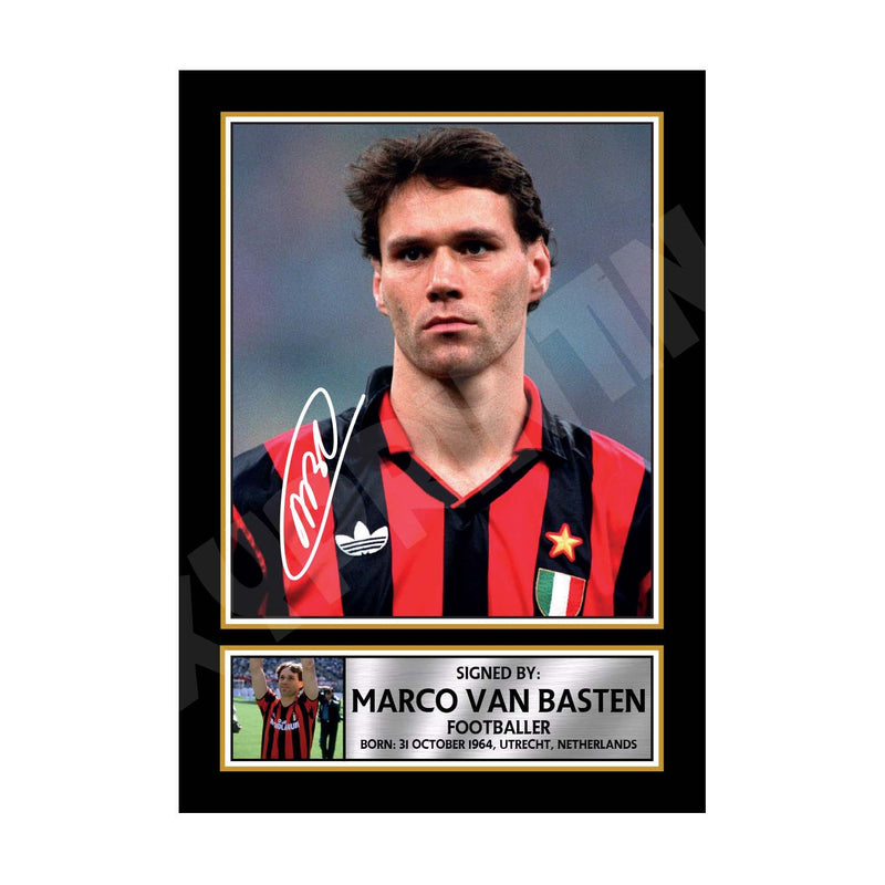 MARCO VAN (1) Limited Edition Football Player Signed Print - Football