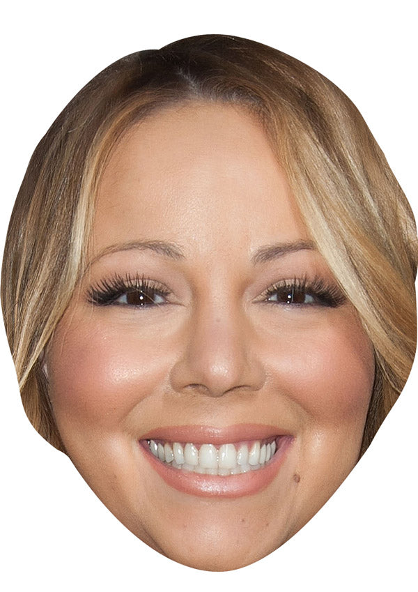 MARIAH CAREY JB - Music Star Fancy Dress Cardboard Celebrity Party Face Mask