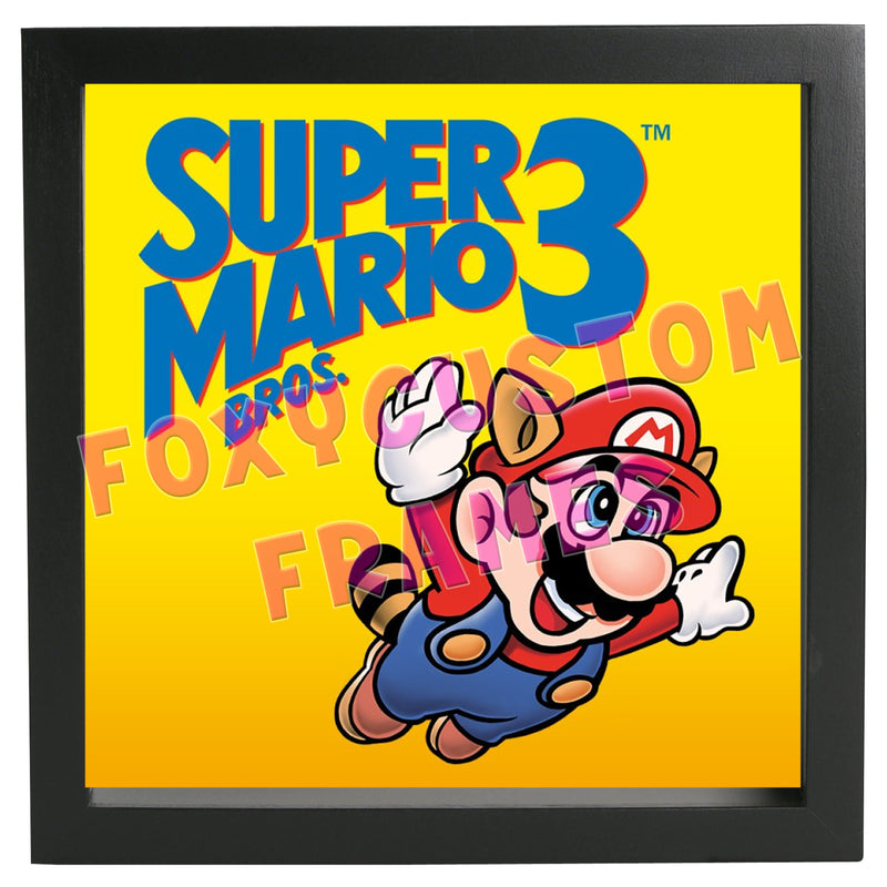 Super Mario Bros 3 Lego Display Case - Minifigure Display Background and Frames