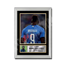 MARIO BALOTELLI ITALY (1) Limited Edition Football Player Signed Print - Football