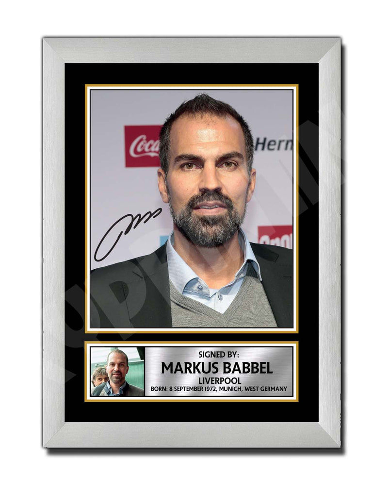 MARKUS BABBEL 1 Limited Edition Football Player Signed Print - Football