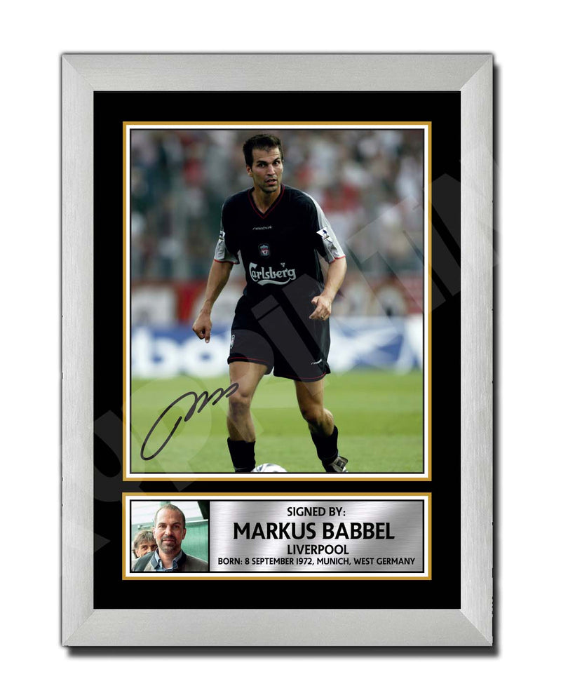 MARKUS BABBEL 2 Limited Edition Football Player Signed Print - Football