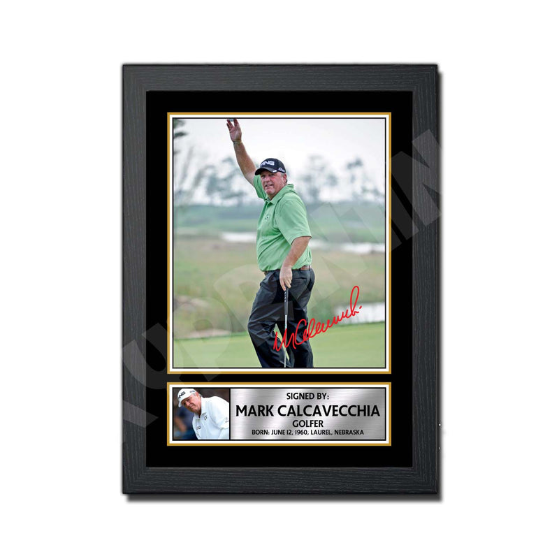 MARK CALCAVECCHIA Limited Edition Golfer Signed Print - Golf