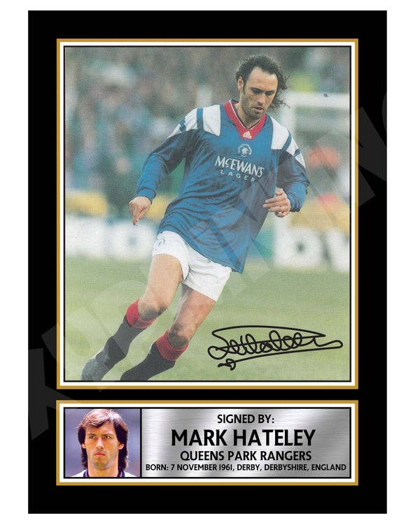 MARK HATELEY 1 Football Player Printed Signature Print