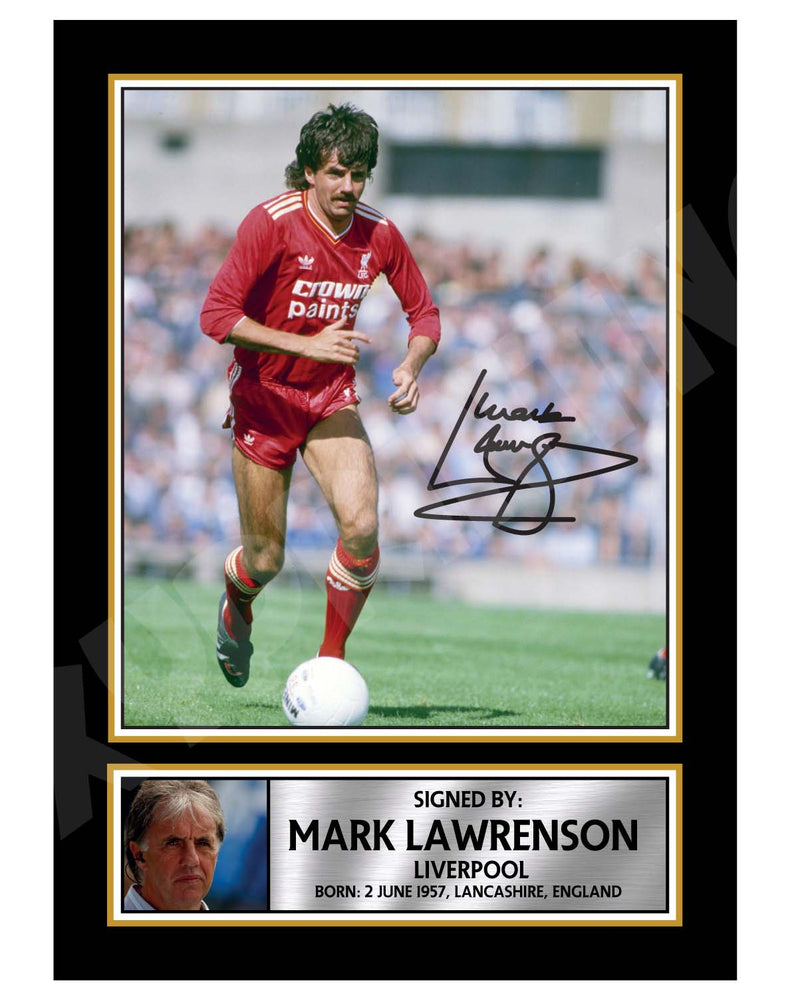 MARK LAWRENSON 1 Limited Edition Football Player Signed Print - Football