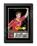 MARK ROBINS 2 Limited Edition Football Player Signed Print - Football