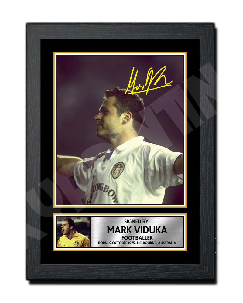 MARK VIDUKA Limited Edition Football Player Signed Print - Football