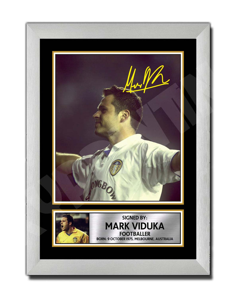 MARK VIDUKA Limited Edition Football Player Signed Print - Football