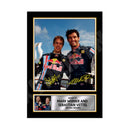 MARK WEBBER _ SEBASTIAN VETTEL Limited Edition Formula 1 Player Signed Print Formula 1