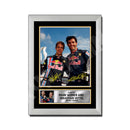 MARK WEBBER _ SEBASTIAN VETTEL Limited Edition Formula 1 Player Signed Print Formula 1