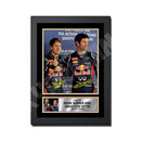 MARK WEBBER _ SEBASTIAN VETTEL 2 Limited Edition Formula 1 Player Signed Print Formula 1
