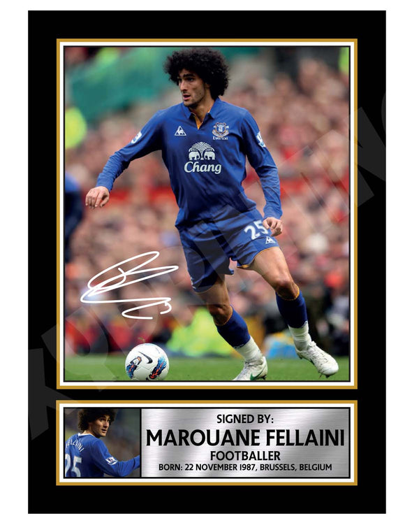 MAROUANE FELLAINI 2 Football Player Printed Signature Print