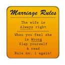 Marriage Rules Drinks Coaster