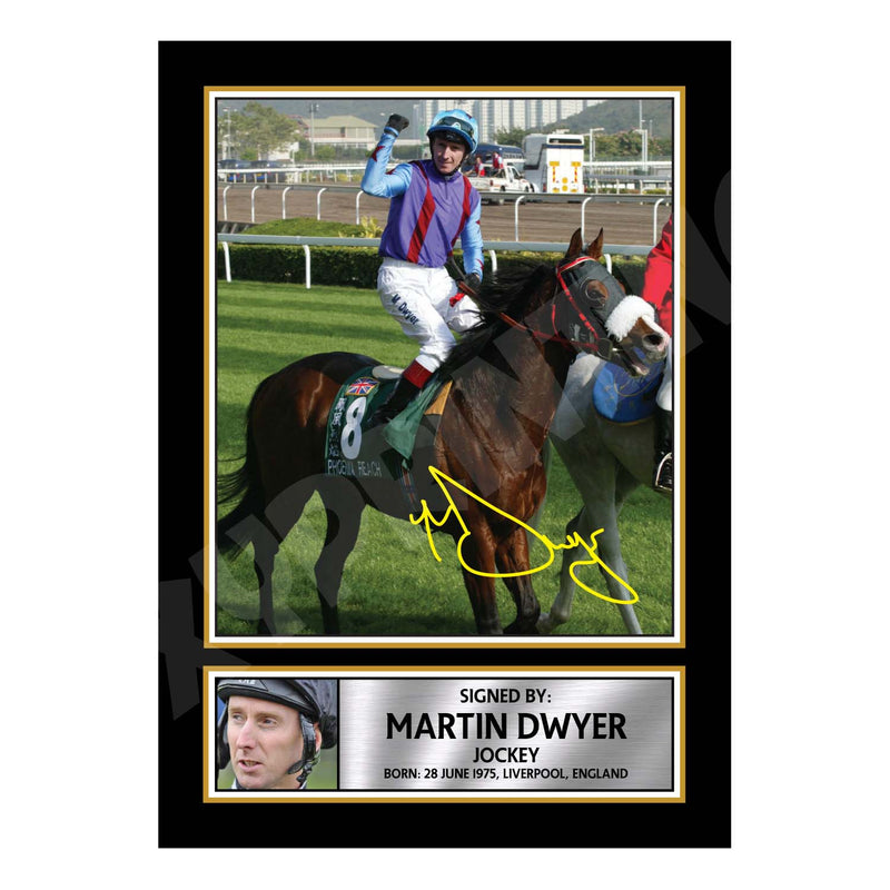 MARTIN DWYER 2 Limited Edition Horse Racer Signed Print - Horse Racing