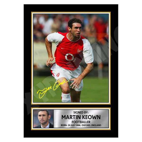 MARTIN KEOWN 2 Football Player Printed Signature Print