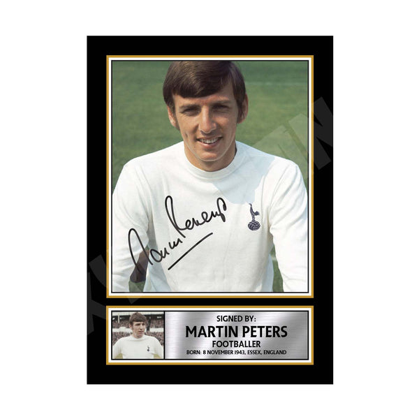 MARTIN PETERS Football Player Printed Signature Print