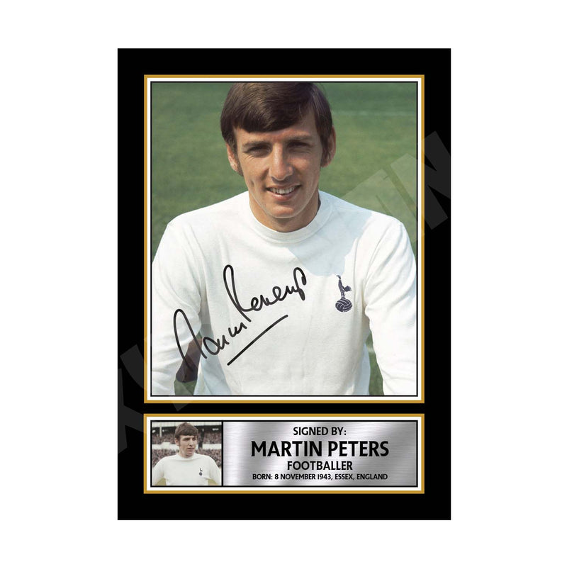 MARTIN PETERS Limited Edition Football Player Signed Print - Football