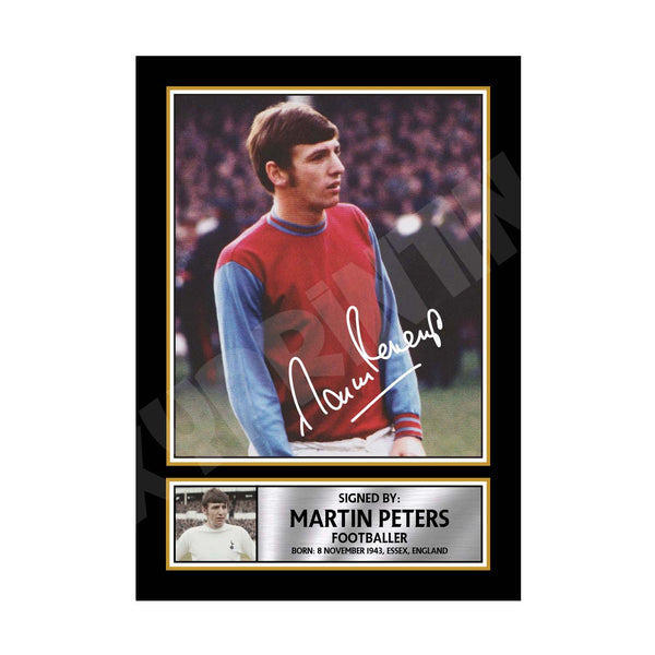 MARTIN PETERS 2 Football Player Printed Signature Print