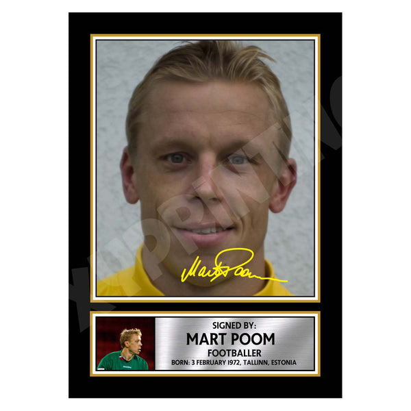 MART POOM 2 Football Player Printed Signature Print
